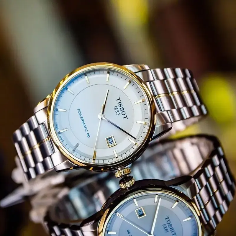 Tissot Luxury Powermatic 80 Ivory Dial Men's Watch- T086.407.22.261.00